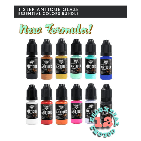 Essential Colors Set (12pcs), Antique Glaze, Jewelry Craft, Multi-surface