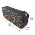 thumbnail image 3 of Lsque Autumn with Pumpkins Printed Big Capacity PU Leather Pencil Case Large Pencil Pouch Stationery Pen Bag Pencil Holder for Teen, 3 of 6