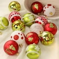 thumbnail image 4 of Lksixu 16Pcs Christmas Balls Ornaments, Christmas Decorations for Xmas Tree, 2.36" Glitter Shatterproof Decorative Balls with Exquisite Pattern Christmas Tree Hanging Baubles for Party Wedding, 4 of 6
