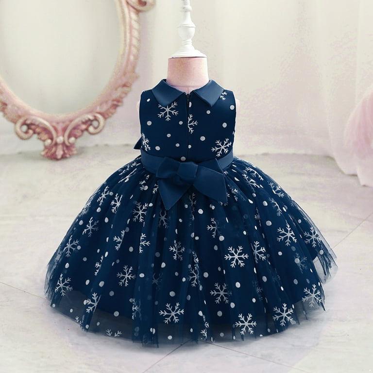 MSemis Infant Baby Girl Snowflake Christmas Princess Dress Xmas