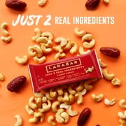 Larabar Cashew Cookie, Fruit and Nut Bars, Gluten Free and Vegan, 10.2 oz, 6 Count