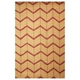 thumbnail image 2 of HAND KNOTTED WOOL GEOMETRIC MODERN AREA RUGS - 5'x8', Rectangle Shape, Gold Red Color, Classic Traditional Design, Low Pile Handmade Area Rugs for Living Room, Bed Room (N01052), 2 of 10