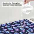 thumbnail image 5 of Kdxio star Skull flower crystal for Dish Drying Mat,24*18 inch Absorbent Dish Drainer Kitchen Counter,Large Size Dish Drying Pad for Countertops,Draining Racks, 5 of 6