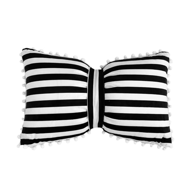 Sofa Vama Ropa de Cama Cojín de lunares con lazo, cojín lumbar, apto para sala de estar, dormitorio, oficina, 49,6 x 33 cm, almohada desmontable. for Navideño