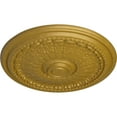 thumbnail image 3 of Ekena Millwork 27"OD x 2 1/2"P Brunswick Ceiling Medallion (Fits Canopies up to 4 1/2"), Hand-Painted Pharaohs Gold, 3 of 5