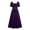 Purple, variant on Women's Renaissance Dress Medieval Gothic Lace-Up Dresses Puff Sleeve Fairy Retro Gown Peasant Dresses