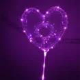 thumbnail image 4 of Globos LED de unicornio transparentes con asa en forma de corazón, globos luminosos para decoración de bodas, fiestas de cumpleaños, globos con luz LED para niños, 4 of 5