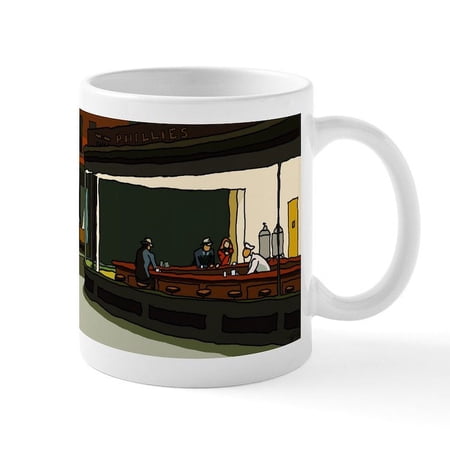 CafePress - Nighthawks S.F. Masterpiece Mug - 11 oz Ceramic Mug - Novelty Coffee Tea Cup