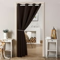 thumbnail image 2 of DONGPAI Blackout Curtains for Doorways and Closets, Privacy Door Curtain Room Divider Thermal Insulated Door Curtain, 1 Panel, 52" x 80", Brown, 2 of 8