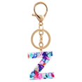 thumbnail image 1 of Porte-clés en Résine 26 Lettres pour Femmes Filles Pendentif Sac Accessoires de Sac à Main, 1 of 5