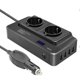 thumbnail image 2 of 200W Car Inverter, 12V to 220V Voltage Converter with Smart Time Display LCD, 2 Sockets and 4 USB C Ports, 2 of 5