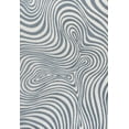 thumbnail image 4 of JONATHAN Y SCANDINAVIAN 5 x 8 Area Rug, Maribo Abstract Groovy Striped - Dark Blue/Cream, SCN103E-5, 4 of 11