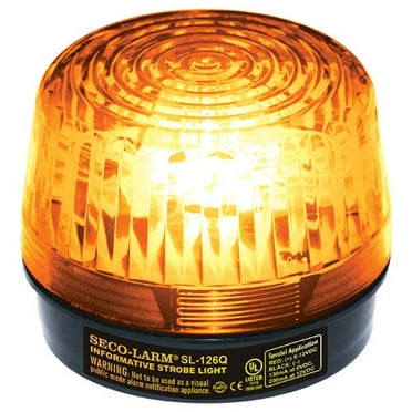 Seco-Larm Enforcer Xenon Strobe Light, 12VDC, Amber Lens (SL-126Q/A)