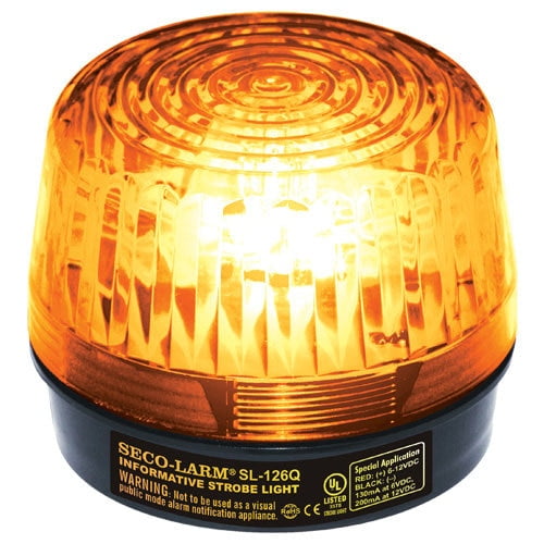 Seco-Larm Enforcer Xenon Strobe Light, 12VDC, Amber Lens (SL-126Q/A)