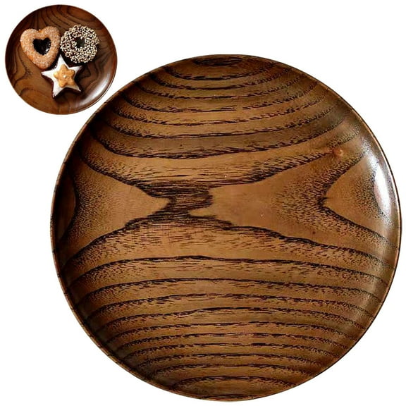 unbranded Large Serving Tray Fruit Tray Wooden Dessert Plate Food Display Tray 15X15X2CM