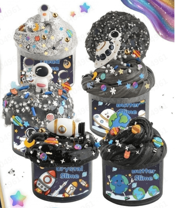 6 Pack Slimes Kit with Cloud, Butter Clear Water Slime, Non-Sticky Soft Sensory Gift, Slime Party Favors, Goodie Bag Stuffers