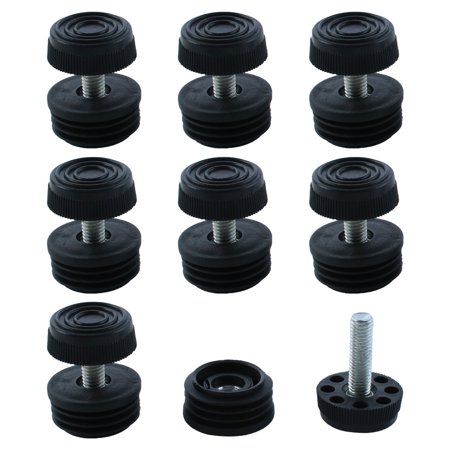 Uxcell Leveling Feet 1 1/4" 32mm OD Round Insert Furniture Glide Adjuster 8 Sets
