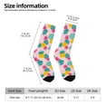 thumbnail image 5 of Yiaed Pineapple And Leaves Print Great elasticity Crew Socks Sports socks for Men and Women, 5 of 5