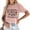 Light Pink, variant on Women's Casual Letter Print Short Sleeve T Shirt Top | Trendy Summer Graphic Tees | Soft And Comfortable | S XXL Long Sleeve Tops for Women Loose T Shirts Juniors Graphic Tops Tee Shirt Women T Shirt