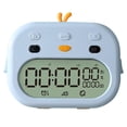 thumbnail image 2 of Reloj despertador digital multifuncional Pantalla LED Ahorro de energía Temporizador de sueño portátil con soporte para juegos Baoblaze Despertador digital, 2 of 8