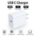 thumbnail image 4 of USB C Charger Block,4PACK USB C Block,HAOANO 20W PD Type C Charger Block USB Wall Charger Adapter Plug USB C Charger Brick Power Delivery Fast Charge Charging Block Type C, 4 of 5