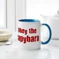thumbnail image 4 of CafePress - Obey The Capybara Mug - 11 oz Ceramic Mug - Novelty Coffee Tea Cup, 4 of 4