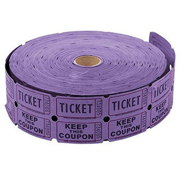 Rouleau de Billets de Tirage Double Violet - 2000 par Rouleau