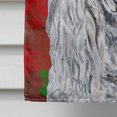thumbnail image 4 of Carolines Treasures SC9751CHF White Standard Poodle Drapeau de Vacances Flocons de Neige Rouges Toile Taille Maison, 4 of 4