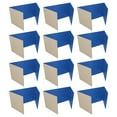 thumbnail image 2 of Office, School Classroom Desk Divider 18" x 48" Blue Corrugated Study Carrel - Pack of 12, 2 of 3