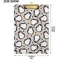 thumbnail image 2 of FMSHPON Cute PenguinRed Heart Cartoon Clipboard Hardboard Wood Nursing Clip Board and Pull for Standard A4 Letter 13x9 inches, 2 of 5