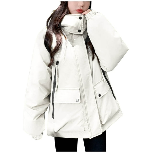 Manteaux pour Femmes, Manteau Décontracté Uni à Manches Longues, Chaud, Mat