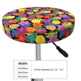 thumbnail image 4 of Kdxio Hawaiian Style Print Stool Covers Round,Stretch Round Bar Stool Covers Washable Bar Stool Cushion Slipcover for 12-15 Inch Chair, 4 of 7