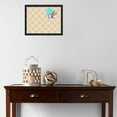 thumbnail image 3 of PinPix 18x14 Custom Cork Bulletin Board Diamond Modern Pattern Beige Poster Board Has a Fabric Style Canvas Finish, Framed in Diamond Modern Pattern Beige, by ArtToFrames (PinPix-1800), 3 of 5