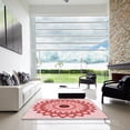 thumbnail image 7 of Ahgly Company Machine Washable Indoor Square Transitional Deep Rose Pink Area Rugs, 8' Square, 7 of 7
