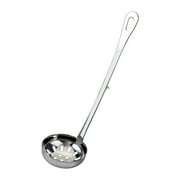 ENJOYW Round Stainless Steel Colander Soup Spoon Oil Filter Hook Scoop Kitchen Utensil Colander/Spoon