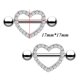 thumbnail image 3 of 14G 5 Pares Anillos para Pezones Anillo para Lengua Acero Quirúrgico Pezones Retenedor Piercing Mujeres Plata Barras Rectas, 3 of 5