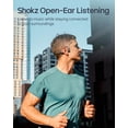 thumbnail image 6 of New Shokz OpenRun Pro 2 - Open-Ear, Bone Conduction Sport Headphones - Sweat Resistant, Workout Headphones with 30ft Bluetooth - Secure, Comfortable Fit - Deep Bass and Smart Mic - SHOKZ App (Black), 6 of 10