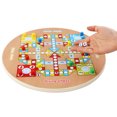 thumbnail image 3 of Juego de mesa de madera de damas chino 2 en 1 para familias, niños, adultos Abanopi Tablero de ajedrez, 3 of 7