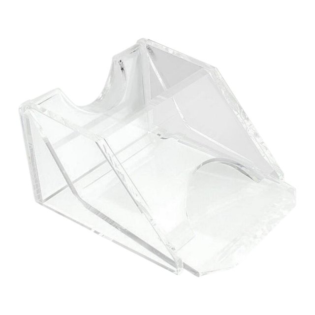 Card Dealer Shoe,1 Deck,Weighted Wedge,Acrylic Transparent,Easy Dealing,Manual Accessory Solid Construction for Card