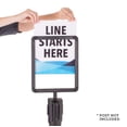thumbnail image 4 of US Weight Plastic Stanchion Horizontal/Vertical Sign Holder for Sentry & Sentry Plus Stanchions, 4 of 5