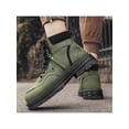 thumbnail image 4 of UKAP Bottines pour Hommes Décontractées Bottes de Travail Imperméables Bottes de Randonnée Chaussures d'Hiver Confort Vert Armée 5.5, 4 of 9