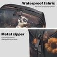 thumbnail image 4 of Skull Portable Oxford Cloth Charger Case with Waterproof Design - 5.9x9.44x3.14 in - PC Case, Storage Pouch, Cable Organizer Desk, Cable Box Organizer, 4 of 6