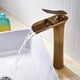 thumbnail image 1 of Grifos de baño Grifo mezclador para lavabo en cascada - Grifo mezclador para lavabo cromado Grifos mezcladores en cascada para baño (alto) (Negro), 1 of 5