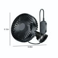 thumbnail image 3 of Boovnll Car Accessories for Women, Vehicle Fan for Car Rear Seat Car Multi-Functional Rear Clip Fan Usb Universal Car Fan Three Wind Speed Adjustment 360° Wind Direction Adjustment, Car Accessories, 3 of 9
