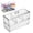 B, variant on Girl Hair Accessories Organizer - Clear Acrylic Stackable Drawers with Lids, Stackable Storage Box for Jewelry, Bathroom Vanity Storage for Clips Scrunchies Bobby Pins Bedroom & Dorm Organizer (B)