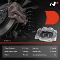 thumbnail image 2 of A-Premium Disc Brake Caliper Assembly with Bracket Compatible with Ford F-350 F-450 Super Duty 2005-2012 Rear Driver Side, 2 of 9