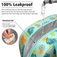 thumbnail image 5 of Lunch Bag Lunch Box for Women Reusable Insulated Lunch Bags,Water-Resistant Summer Leaves Orange Cooler Lunch Tote Bag, Large Capacity for Work Travel Picnic, 5 of 6