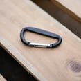 thumbnail image 5 of 6 Pack Aluminum Multi-Color Carabiner Spring Clip Keychain Black Medium, 5 of 7