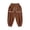 Brown, variant on Godderr Toddler Kids Active Sweatpants for Boys Girls Sports Cotton Jogger Pants Winter Warm Jogger Pants for 2-10 Years Old