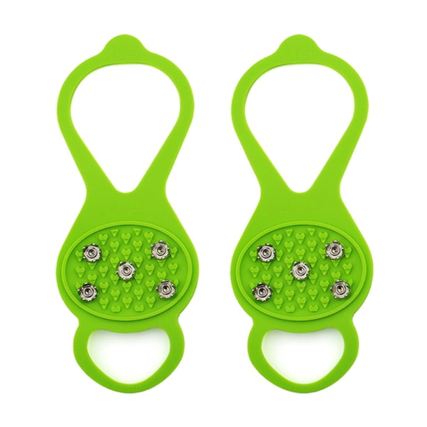 Tacos para caminar Baoblaze 5 picos de acero inoxidable verde M